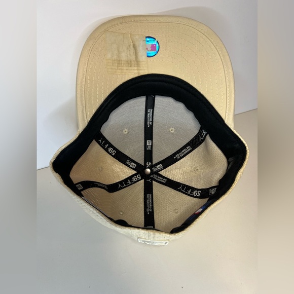NY Mets New Era 59Fifty Paper Straw BB Cap - Picture 5 of 9